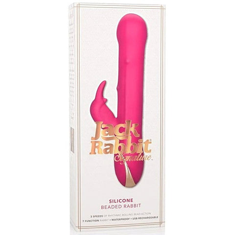 Jack Rabbit Signature Silicone Beaded Rabbit Vibrator - Rabbit Vibrators