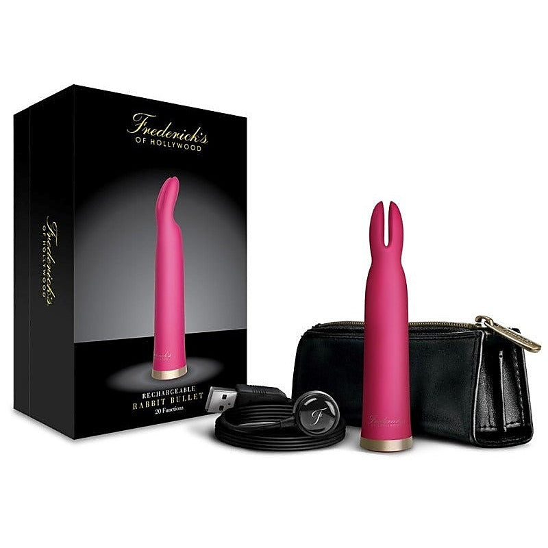 Fredericks Of Hollywood Rechargeable Rabbit Bullet Pink - Rabbit Vibrators