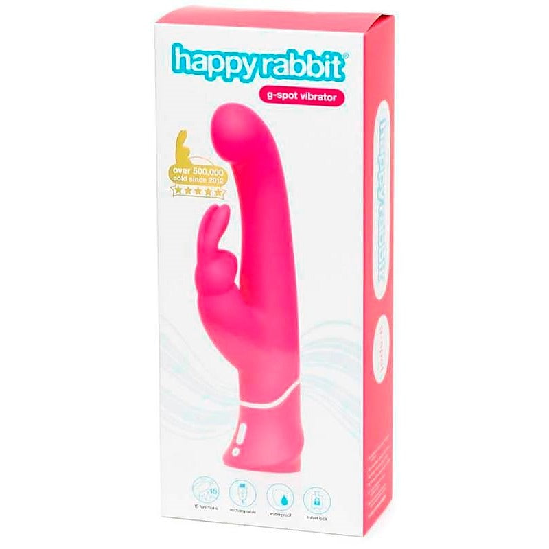 Happy Rabbit Rechargeable G-Spot Vibrator Pink - Rabbit Vibrators