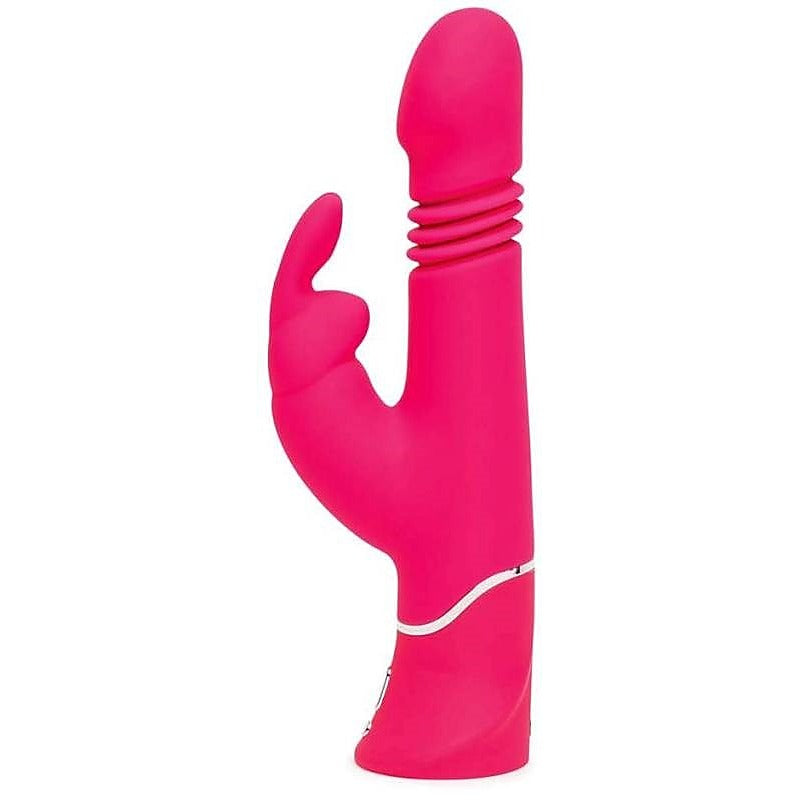 Happy Rabbit Rechargeable Realistic Thrusting Vibrator Pink - Rabbit Vibrators