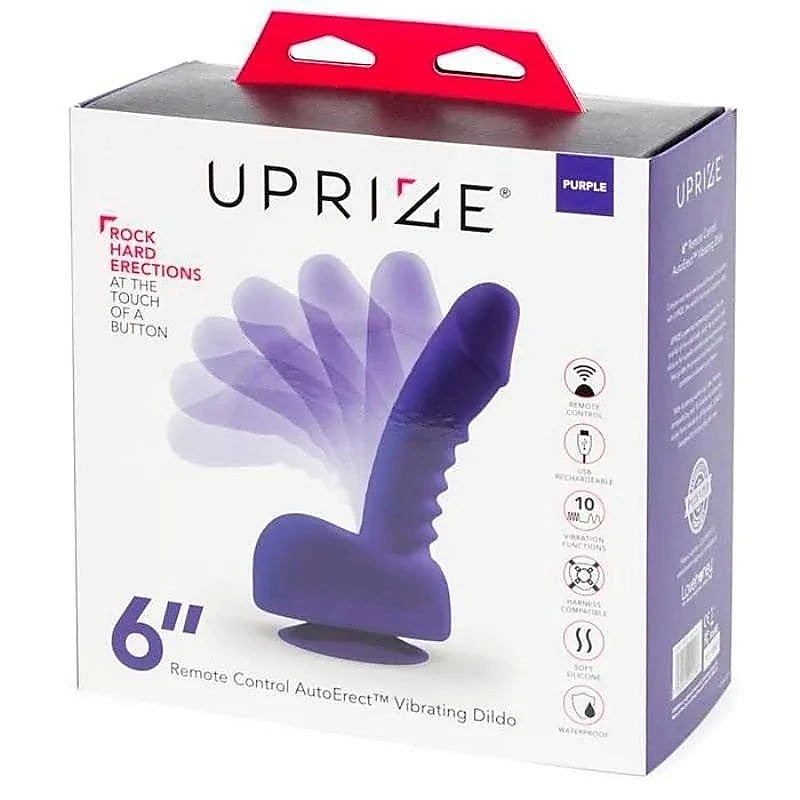 Uprize Remote Control Autoerect 6 Inch Vibrating Dildo - Butt Plugs