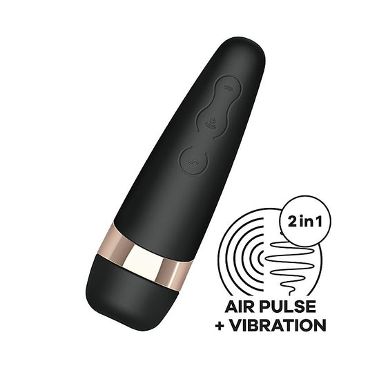Satisfyer Pro 3 Air Pulse Stimulator With Vibration - G-Spot Vibrators