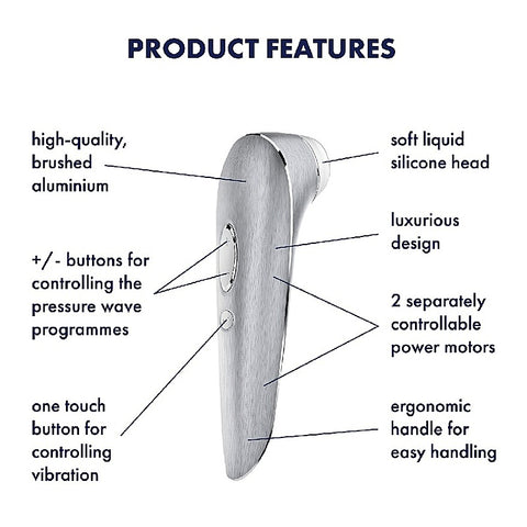 Luxury High Fashion Vibrating Clitoral Massager By Satisfyer - Clit Ticklers and Pulsators