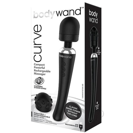 Bodywand Curve Silicone Massager 9 inch - Waterproof Vibrators