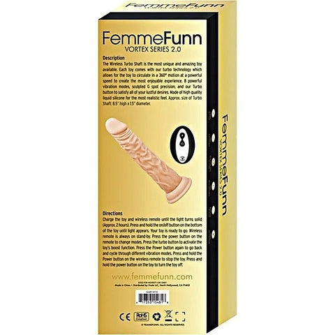 FemmeFunn Vortex Series 2.0 Wireless Turbo Shaft - Masturbators and Strokers