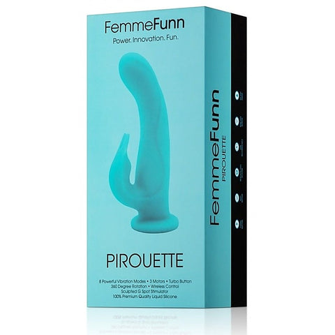 Pirouette Rotating Wireless Rabbit Vibrator By Femmefunn - Rabbit Vibrators