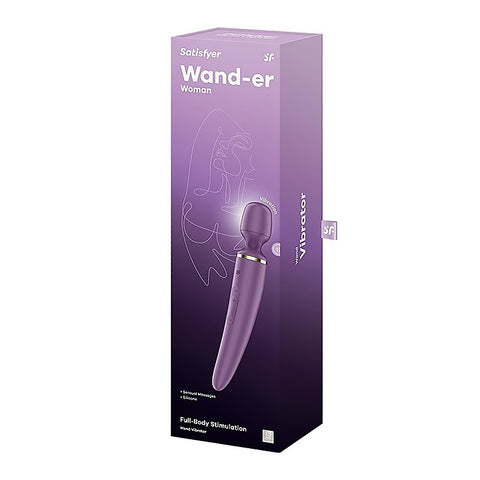 Wand-Er Woman 50 Functions Body Wand Massager By Satisfyer - Body Wands