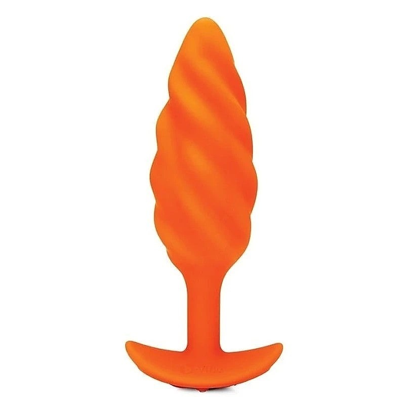 Swirl Texture Vibrating Plug by B-Vibe - Butt Plugs