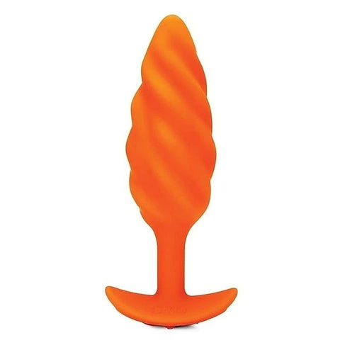 Swirl Texture Vibrating Plug by B-Vibe - Butt Plugs