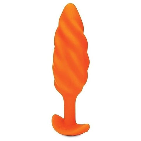 Swirl Texture Vibrating Plug by B-Vibe - Butt Plugs