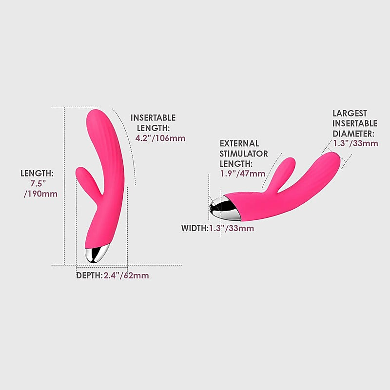 Svakom Angel Warming Flexible Rabbit Vibrator - Rabbit Vibrators