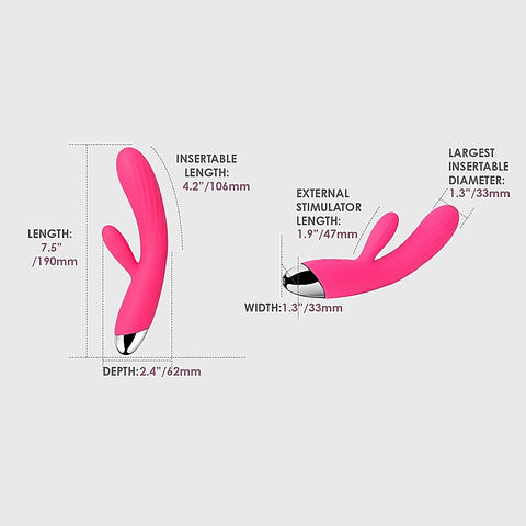 Svakom Angel Warming Flexible Rabbit Vibrator - Rabbit Vibrators