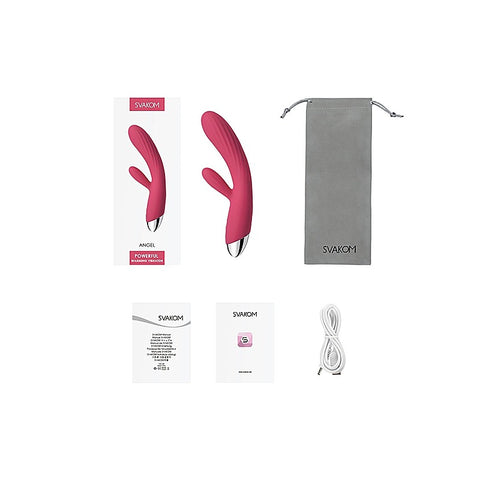 Svakom Angel Warming Flexible Rabbit Vibrator - Rabbit Vibrators