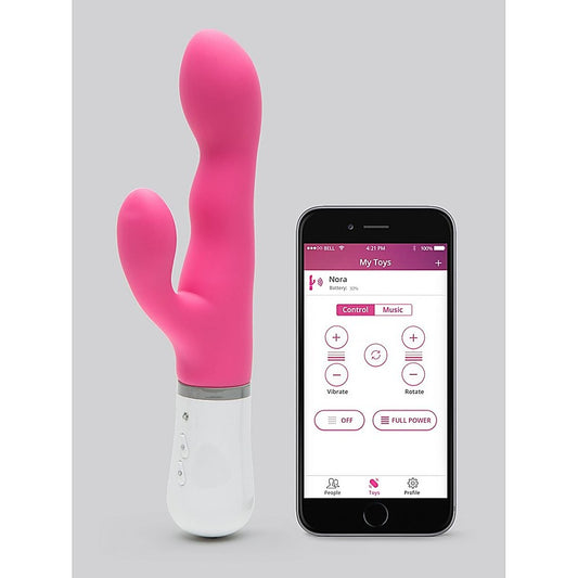 Lovense Nora Bluetooth Compatible Rabbit Vibrator - Rabbit Vibrators