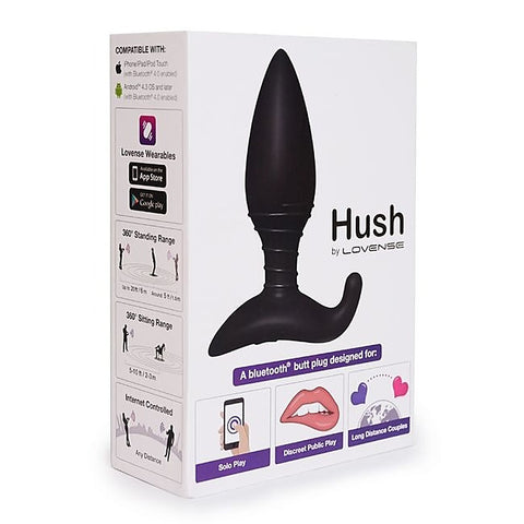 Lovense Hush Bluetooth Compatible Vibrating Anal Plug