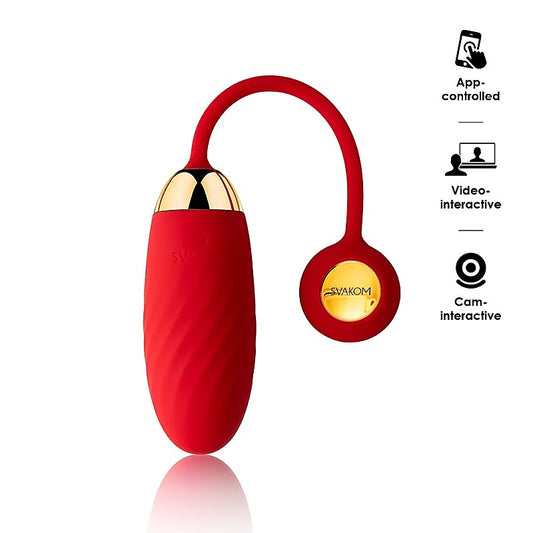 Svakom Ella Neo Interactive App Controlled Love Egg Massager - Remote Control Vibrators