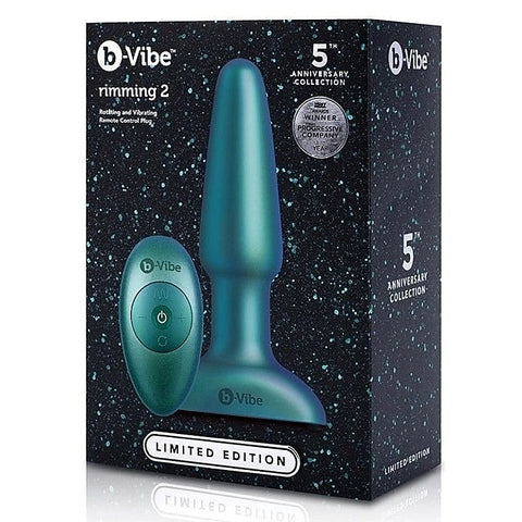 Rimming Plug 2 Space Teal Limited Edition By B-Vibe - Anal Vibrators