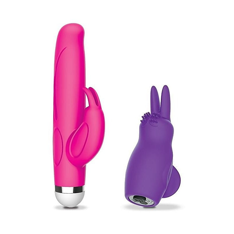 Mini Rabbit And Finger Rabbit Couples Playtime Set - Sex Kits