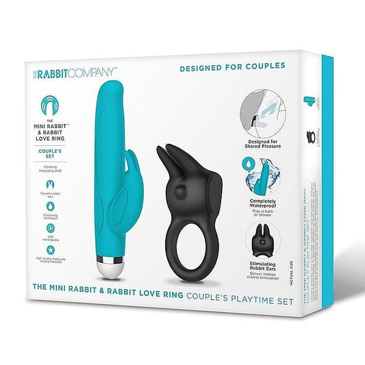 The Mini Rabbit and Rabbit Love Ring Couples Playtime Set - Sex Kits