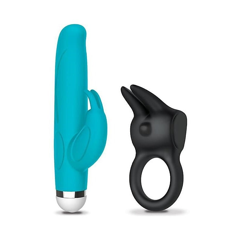 Mini Rabbit and Rabbit Cock Ring Couples Playtime Set - Sex Kits