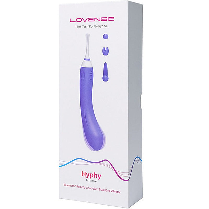 Lovense Hyphy Bluetooth Dual End G Spot Vibrator - Clit Ticklers and Pulsators