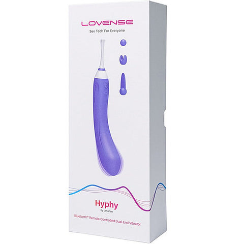 Lovense Hyphy Bluetooth Dual End G Spot Vibrator - Clit Ticklers and Pulsators