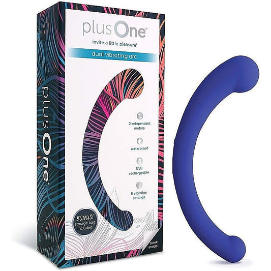 PlusOne Dual Vibrating Arc G-Spot Massager - Waterproof Vibrators