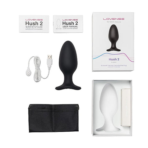 Lovense Hush 2 Remote Controlled Vibrating Butt Plug