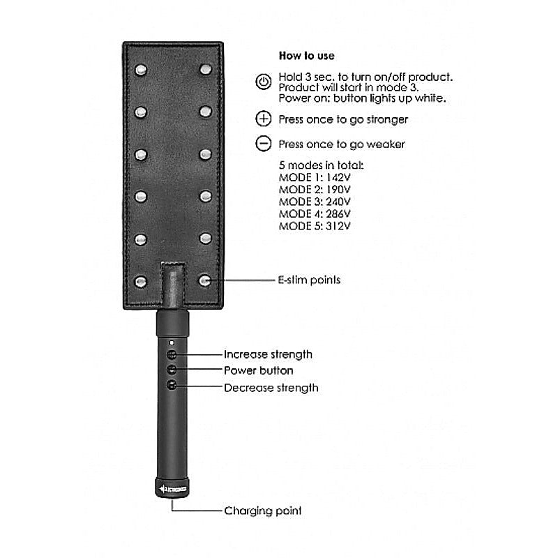 Electroshock E-Stim Paddle By Shots Toys - Electro Sex