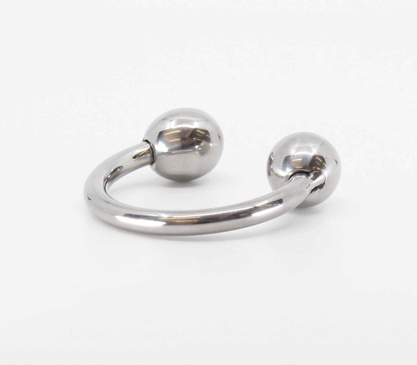 Love In Leather Stainless Steel Mens Glans Ring - 50mm - Steel Cock Rings