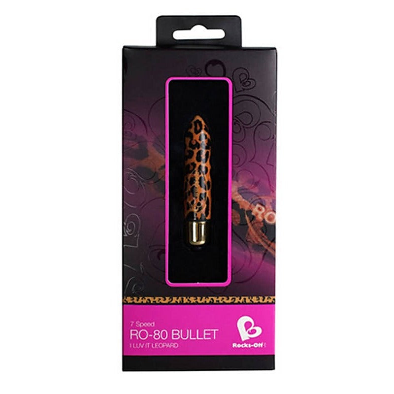 Rocks Off I Luv it Leopard 7 Speed 80mm - Waterproof Vibrators