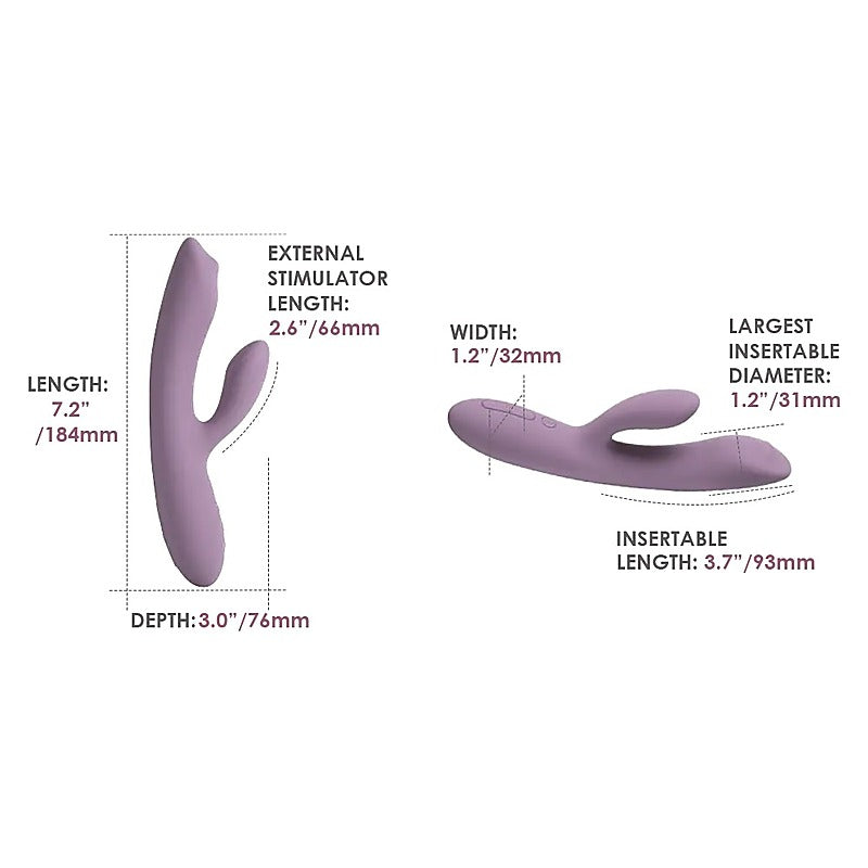Svakom Trysta Neo G-Spot Rabbit Vibrator Romantic Rose - Rabbit Vibrators