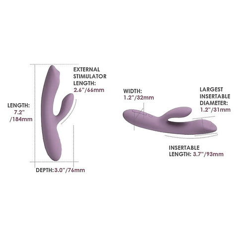 Svakom Trysta Neo G-Spot Rabbit Vibrator Romantic Rose - Rabbit Vibrators