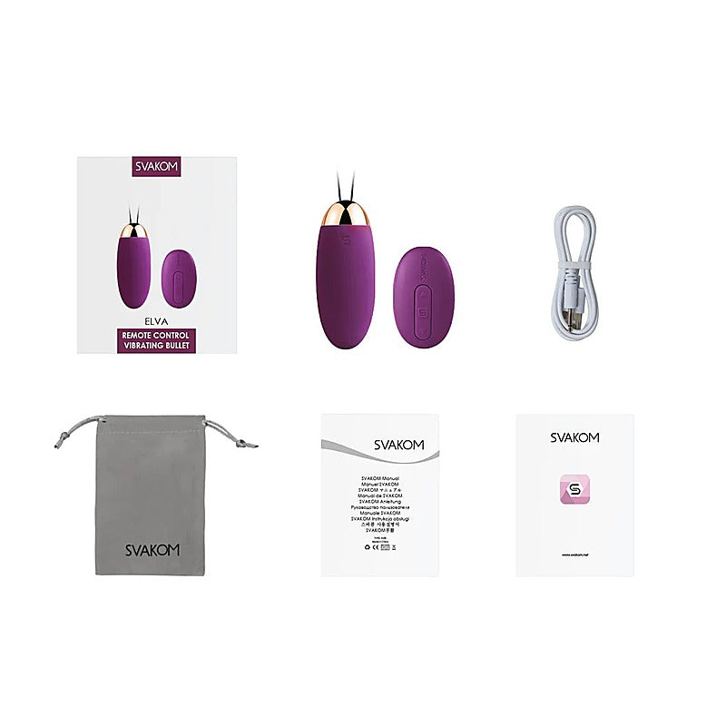 Svakom Elva Remote Controlled Bullet Vibrator - Love Eggs and Kegel Exercisers