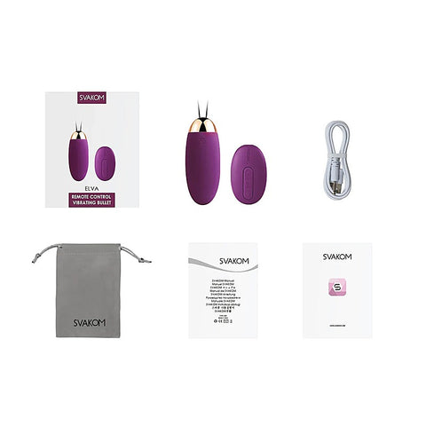 Svakom Elva Remote Controlled Bullet Vibrator - Love Eggs and Kegel Exercisers