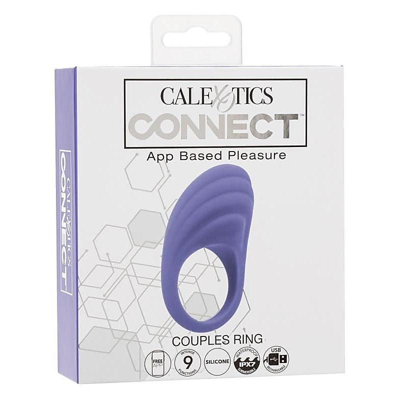 Calexotics Connect 9 Function App Controlled Couples Ring - Vibrating Cock Rings