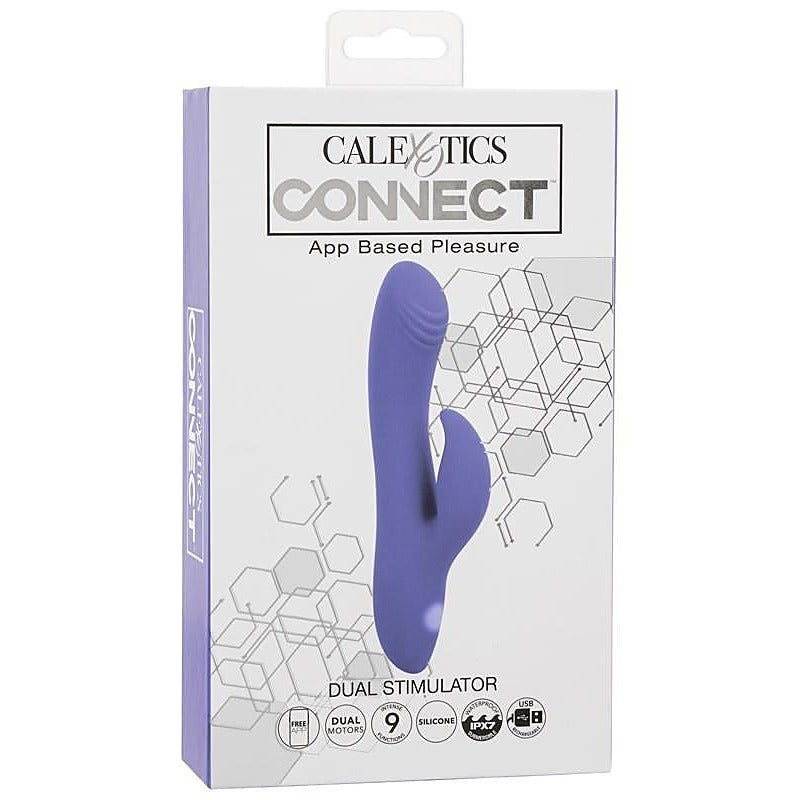 CalExotics Connect Dual Stimulator G-Spot Rabbit Vibrator - Rabbit Vibrators