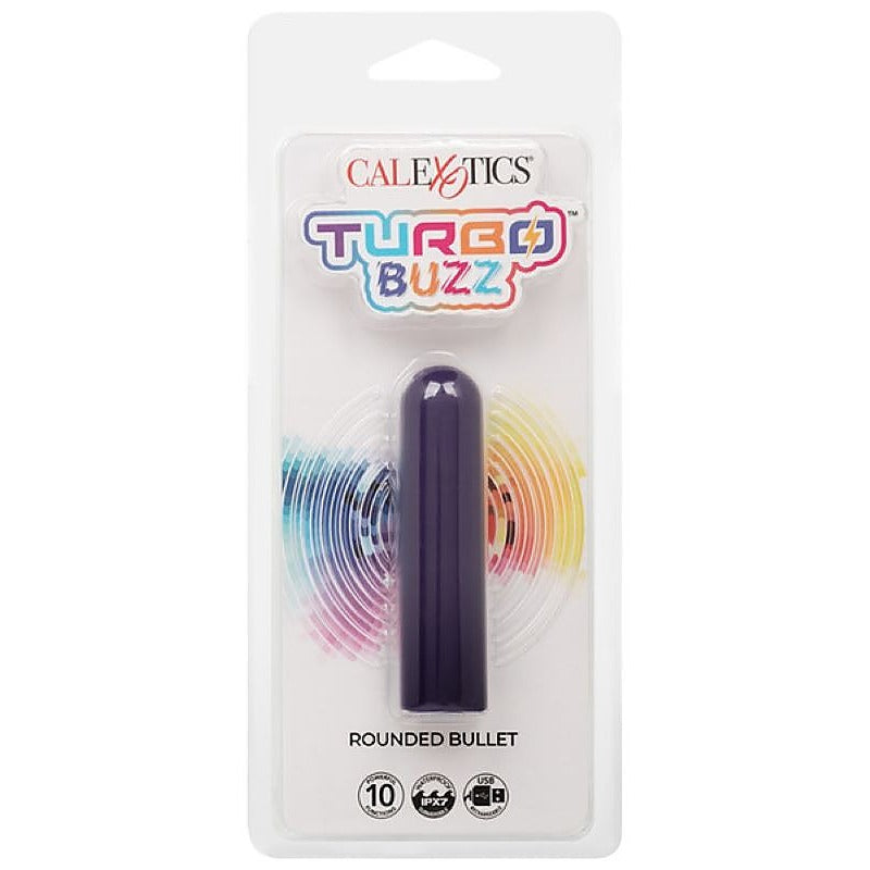 Turbo Buzz Rounded Rechargeable Bullet Massager - Bullet Vibrators