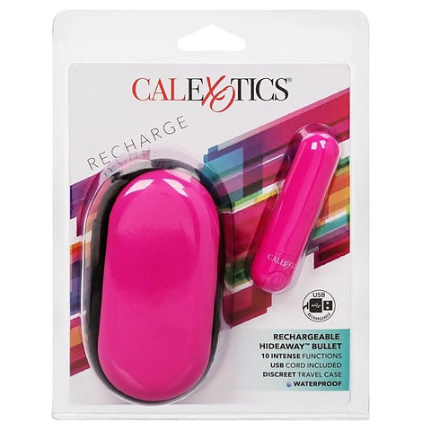 Rechargeable Hideaway Bullet 10 Function Travel Massager - Bullet Vibrators