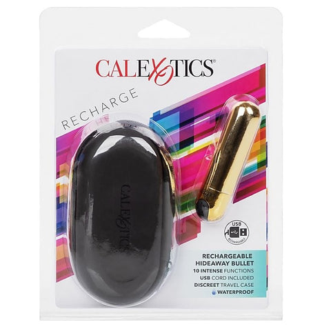 Rechargeable Hideaway Bullet 10 Function Travel Massager - Bullet Vibrators