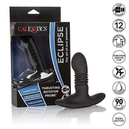 Eclipse Thrusting Rotator Anal Pleasure Probe - Prostate Toys