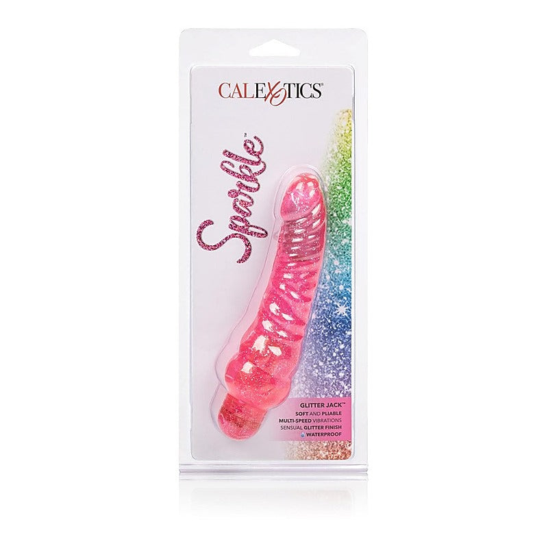 Sparkle Glitter Jack Vibrating Dildo - Vibrating Dildos