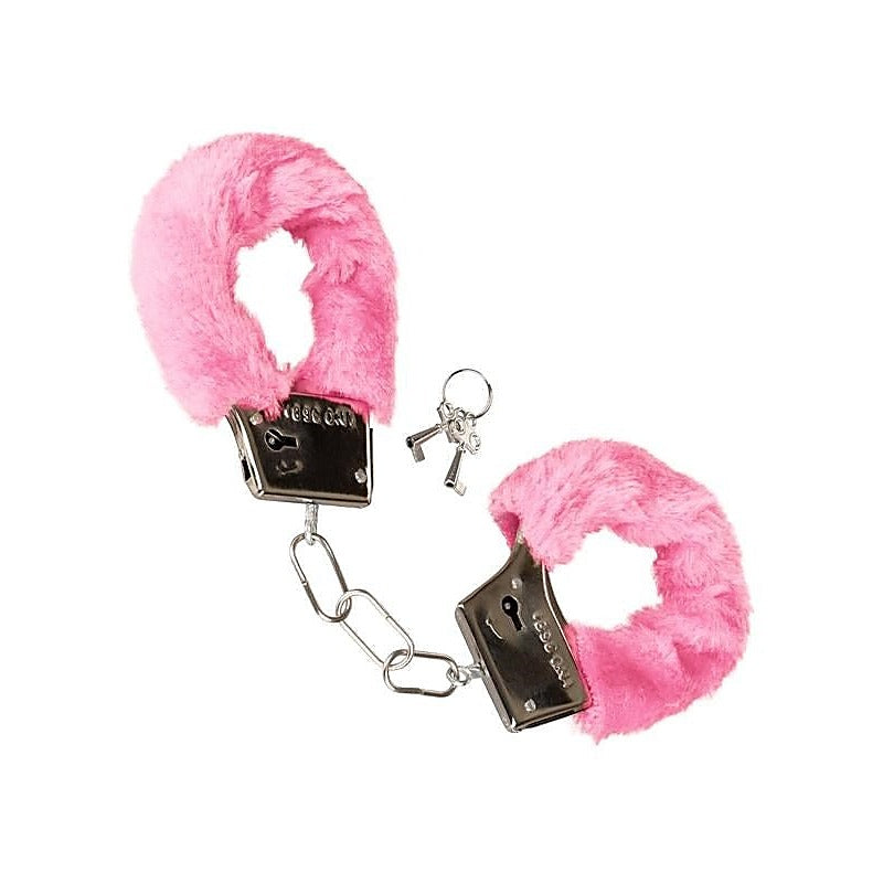 Playful Furry Cuffs Soft Faux Fur Handcuffs - Cuffs and Restraints