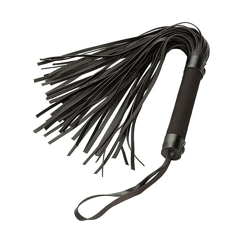 Soft Tassels & Sturdy Handle Flogger By California Exotics - Whips And Crops
