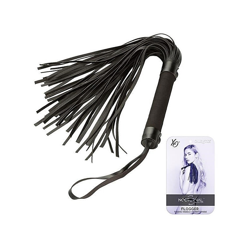 Soft Tassels & Sturdy Handle Flogger By California Exotics - Whips And Crops