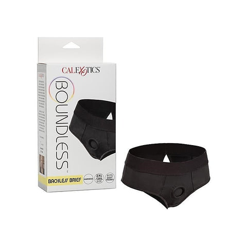 Boundless Backless Harness Compatible Brief 2XL/3XL - G-Strings, Panties and Shorts