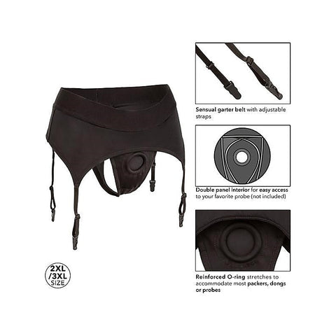 Boundless Harness Compatible Thong With Garter - G-Strings, Panties and Shorts