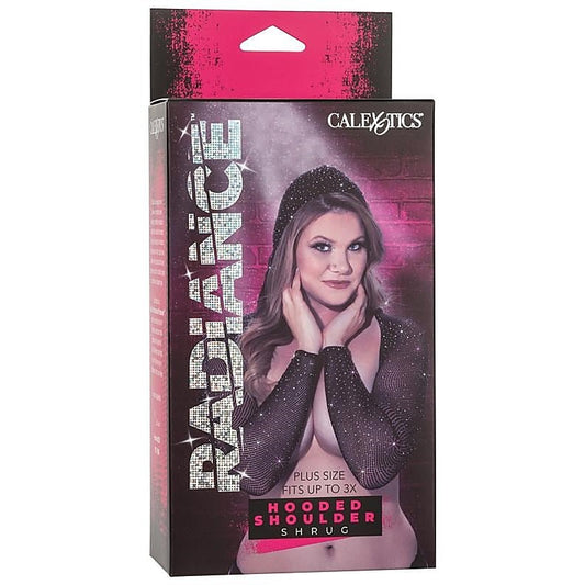 Radiance Plus Size Stretchy Hooded Shoulder Shrug - Wigs and Gloves