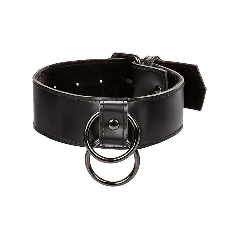 Euphoria Collection BDSM Collar With Chain Leash - Collars and Leads