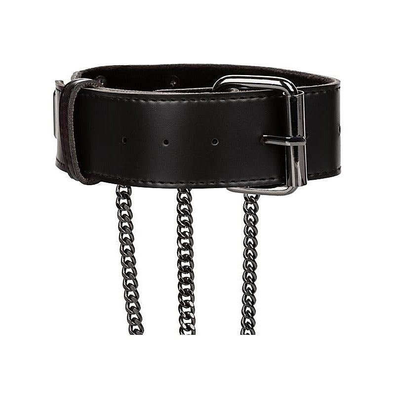 Euphoria Collection Plus Size Multi Chain BDSM Collar Harness - Collars and Leads